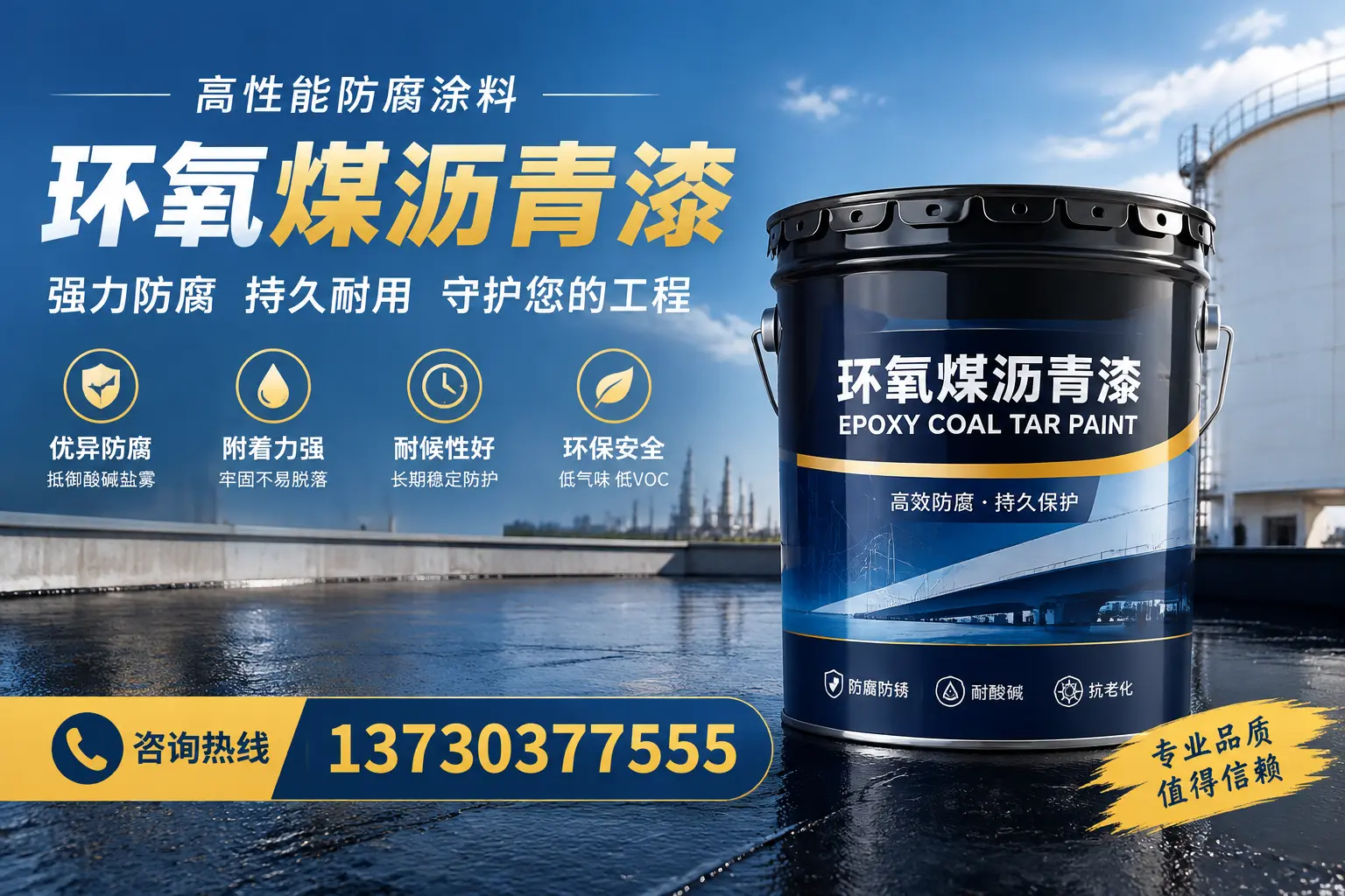环氧煤沥青漆的耐久性分析，适合抚顺的使用场景